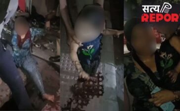 यूपी: मथुरा में खुले नाले में गिरी महिला और उसकी 3 साल की बच्ची, बाल-बाल बची जान