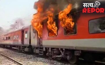 हैदराबाद-जयपुर एक्सप्रेस के 2 AC कोच में लगी आग, B1-B2 कोच धू-धू कर जले; मचा हड़कंप
