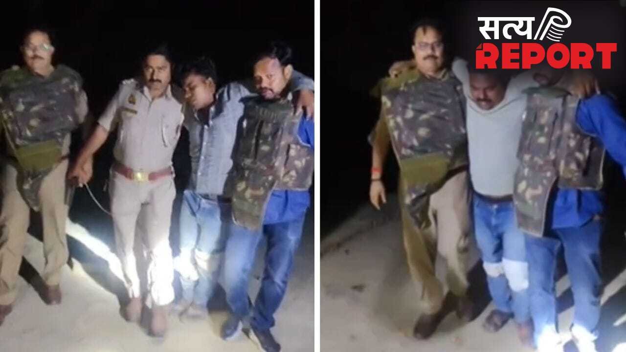वाराणसी मनीष सिंह हत्याकांड: 50-50 हजार के दो इनामी बदमाश पुलिस मुठभेड़ में गिरफ्तार…पैर में लगी गोली