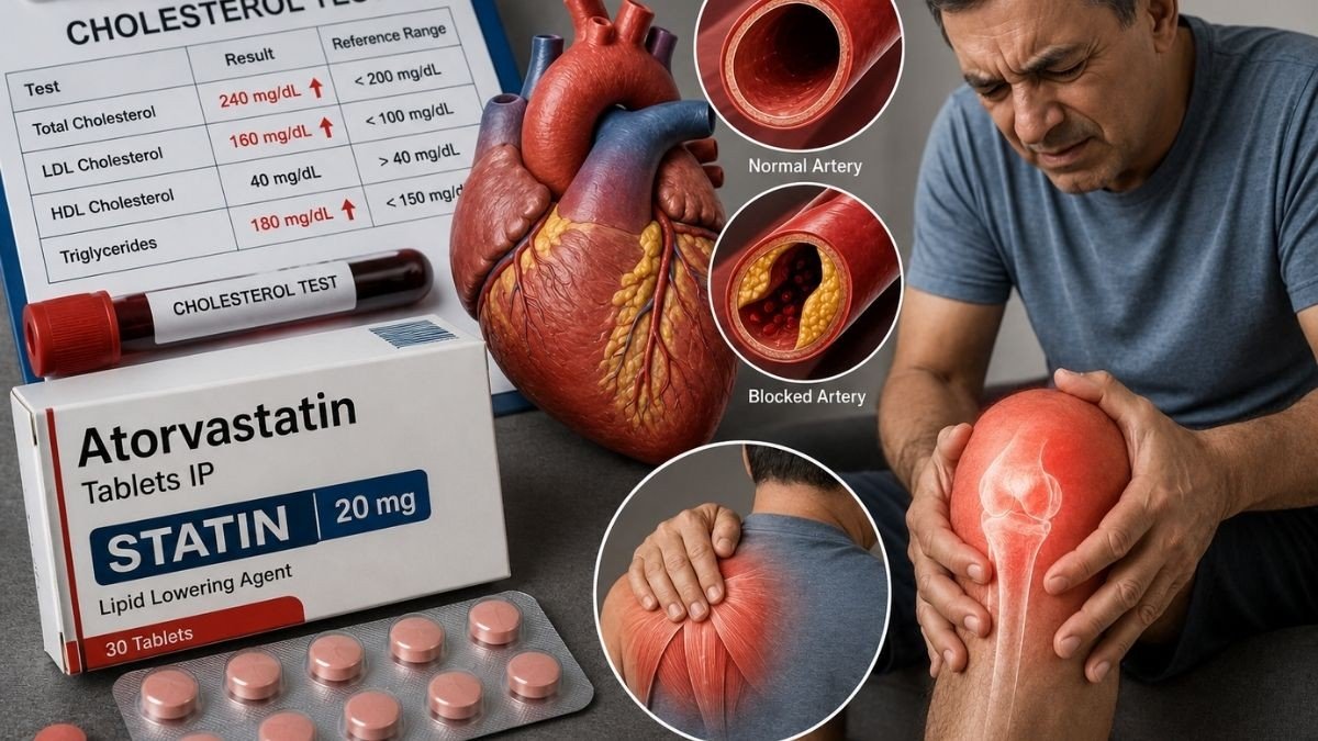 कोलेस्ट्रॉल कम करने वाली दवा से क्यों होता है मांसपेशियों में दर्द? रिसर्च से जानिए कारण कोलेस्ट्रॉल कम करने वाली दवा से क्यों होता है मांसपेशियों में दर्द? रिसर्च से जानिए कारण