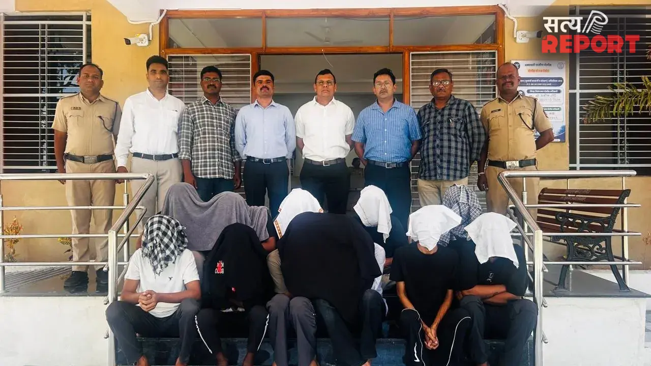 गोवा की सोसाइटी में अमरावती पुलिस की रेड: करोड़ों का इंटरनेशनल साइबर घोटाला उजागर, महिला समेत 12 गिरफ्तार