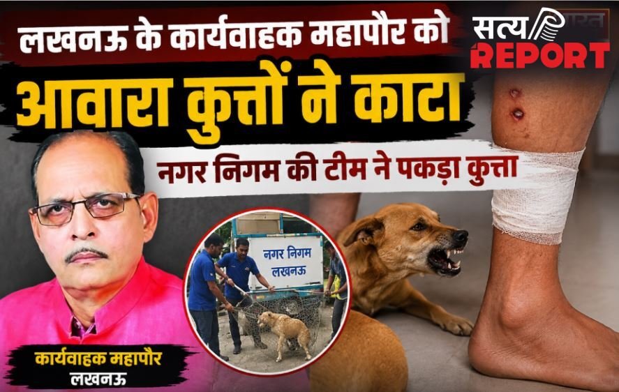 लखनऊ के कार्यवाहक महापौर को आवारा कुत्तों ने काटा, नगर निगम की टीम ने पकड़ा कुत्ता