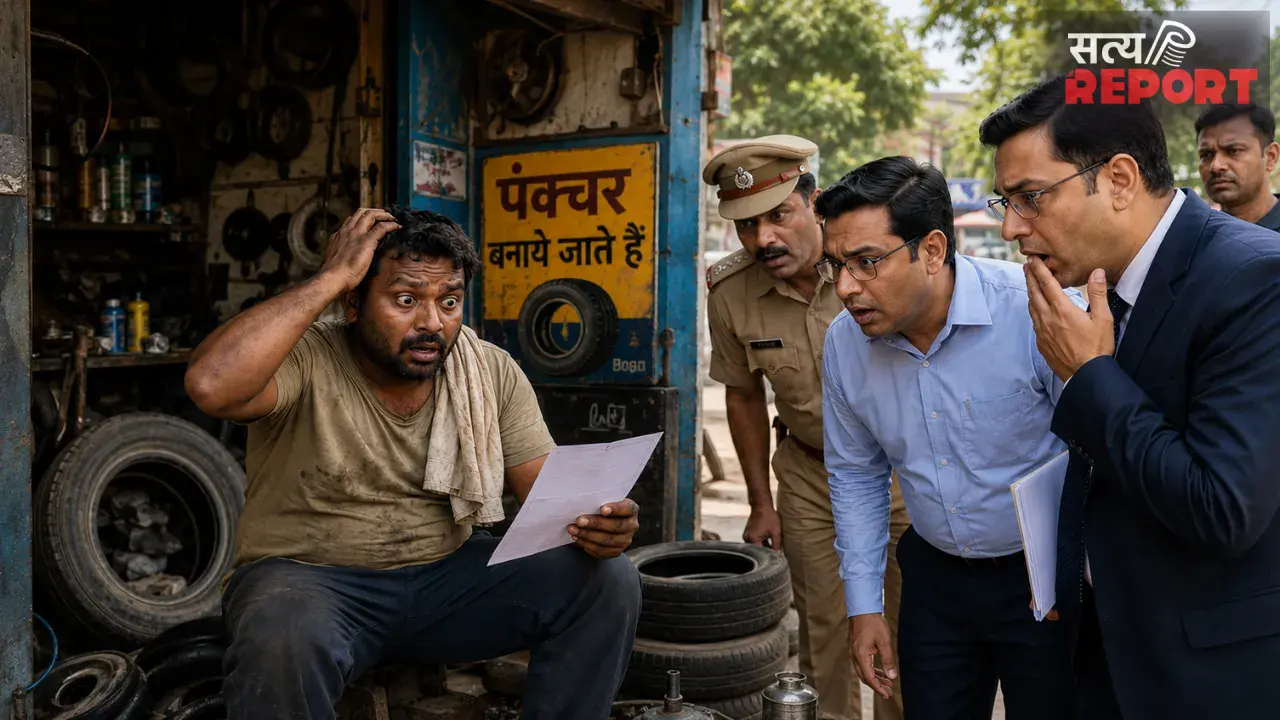 पंचर दुकानदार के नाम पर 100 करोड़ की फर्जी कंपनी, CGST का नोटिस पहुंचते ही उड़े होश