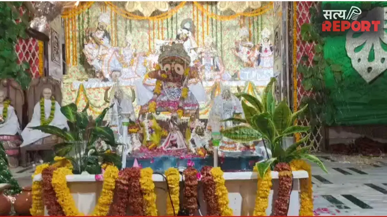 धूमधाम से मनाया गया श्री राधा दामोदर मंदिर का जलयात्रा महोत्सव, सप्त पवित्र नदियों के जल से हुआ महाअभिषेक