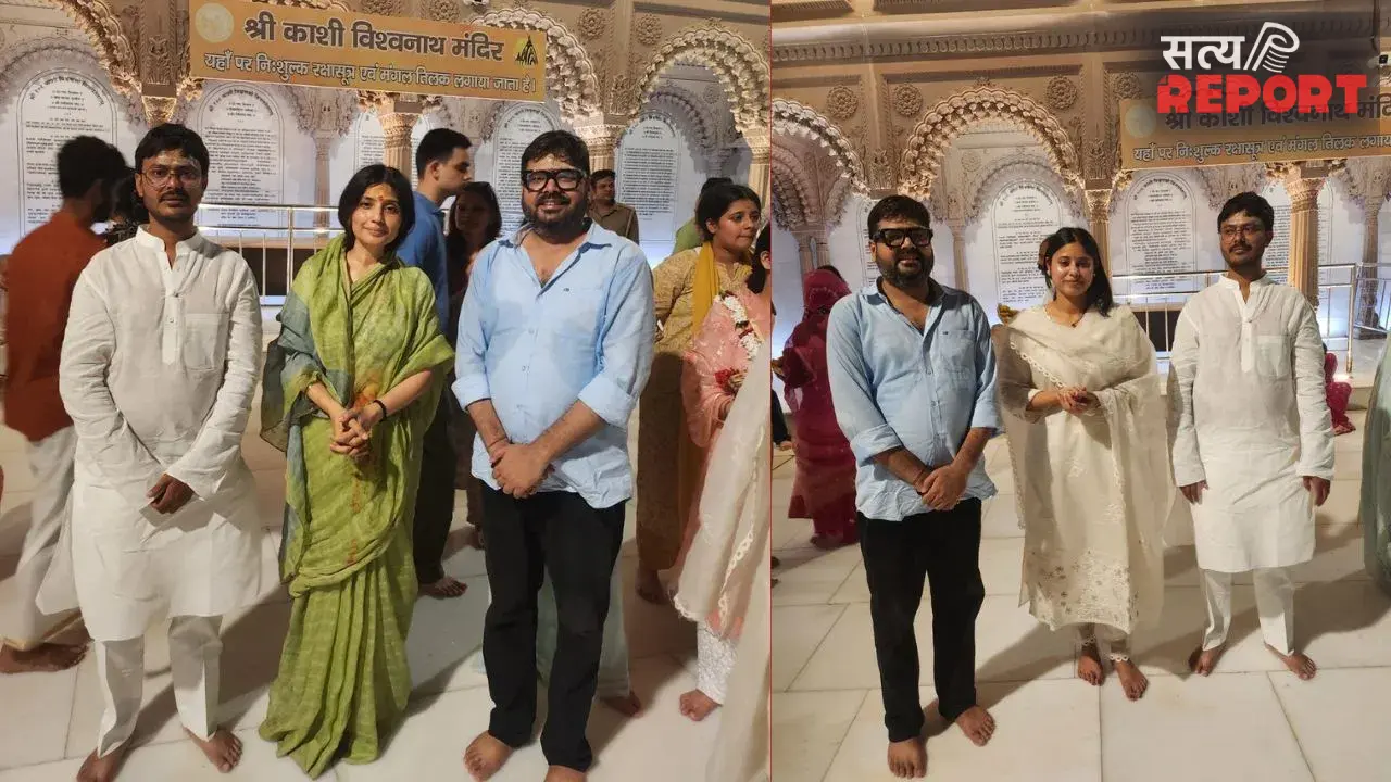 काशी विश्वनाथ धाम पहुंचीं डिंपल यादव: मंगला आरती में हुई शामिल, अखिलेश यादव के स्वास्थ्य के लिए की प्रार्थना