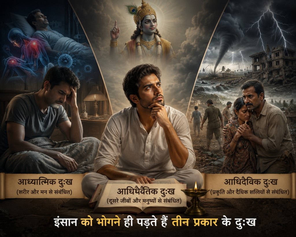 इंसान को भोगने ही पड़ते हैं तीन प्रकार के दुःख… इंसान को भोगने ही पड़ते हैं तीन प्रकार के दुःख…