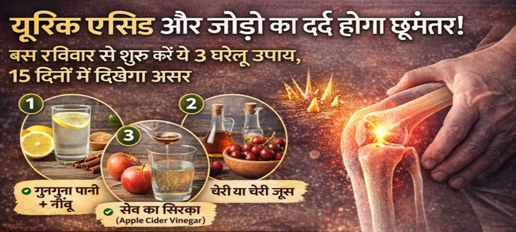यूरिक एसिड और जोड़ो का दर्द: 15 दिनों में राहत के 3 घरेलू उपाय.. यूरिक एसिड और जोड़ो का दर्द: 15 दिनों में राहत के 3 घरेलू उपाय..