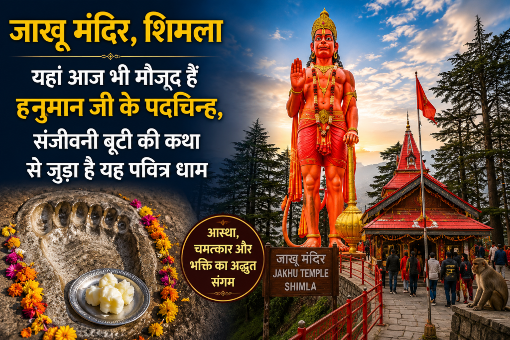 जाखू मंदिर का अनोखा रहस्य: शिमला में आज भी मौजूद हैं हनुमान जी के पदचिह्न, संजीवनी बूटी की कथा से जुड़ा है यह पवित्र धाम.. जाखू मंदिर का अनोखा रहस्य: शिमला में आज भी मौजूद हैं हनुमान जी के पदचिह्न, संजीवनी बूटी की कथा से जुड़ा है यह पवित्र धाम..