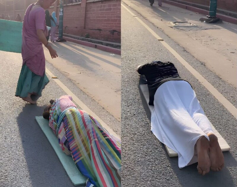 45 डिग्री की भीषण गर्मी में विदेशी भक्तों ने की दंडवत परिक्रमा, तस्वीरों ने जीता लोगों का दिल.. 45 डिग्री की भीषण गर्मी में विदेशी भक्तों ने की दंडवत परिक्रमा, तस्वीरों ने जीता लोगों का दिल..