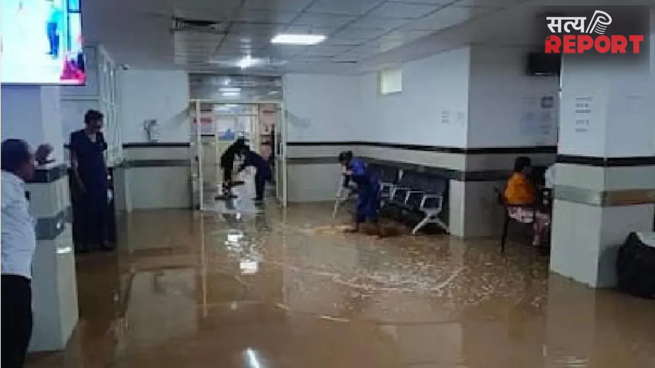 Prayagraj: मॉकड्रिल के दौरान बड़ा हादसा, फायर पाइपलाइन फटी; OPD और डायलिसिस यूनिट में भरा पानी