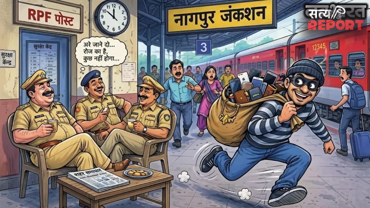 नागपुर-अजनी स्टेशन बने चोरों का फेवरेट डेस्टिनेशन! महिला यात्री के गहने ले उड़ा बाइक सवार चोर