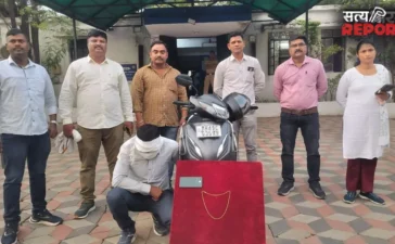 नागपुर में 1.25 लाख रुपये की चेन स्नैचिंग का खुलासा, आरोपी गिरफ्तार; 3.55 लाख का माल जब्त नागपुर में 1.25 लाख रुपये की चेन स्नैचिंग का खुलासा, आरोपी गिरफ्तार; 3.55 लाख का माल जब्त