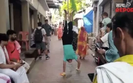 Barsana: 13 वर्षीय आराध्य ने हाथों के बल पूरी की बरसाना की 7 किलोमीटर परिक्रमा, दादी को दी अनूठी श्रद्धांजलि