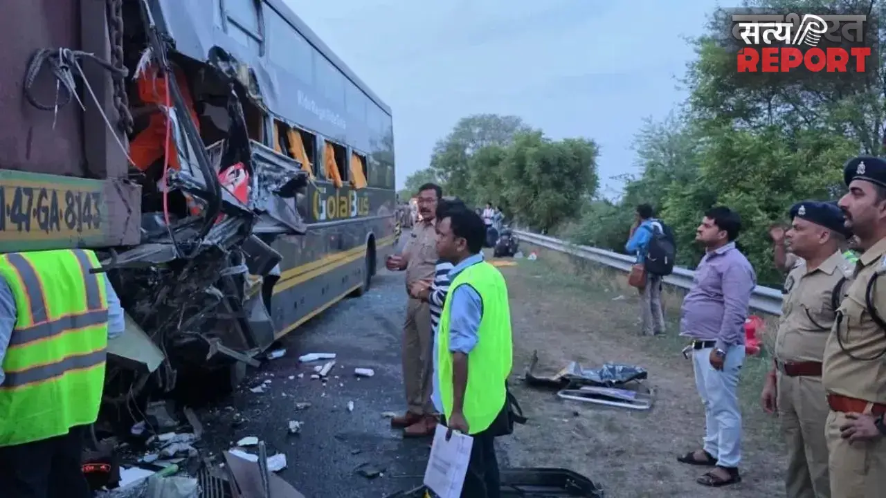Yamuna Expressway Accident: मथुरा में यमुना एक्सप्रेस-वे पर बस-ट्रक की भीषण टक्कर, 4 यात्रियों की मौत
