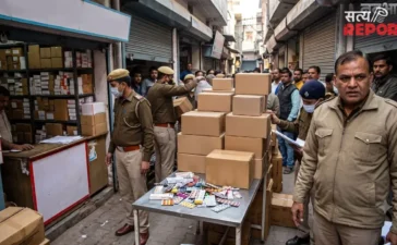 आगरा में FSDA की बड़ी कार्रवाई, ₹3.63 करोड़ की जब्त की गई नकली दवाएं; छापेमारी में 58 लाइसेंस रद्द, 9 पर FIR आगरा में FSDA की बड़ी कार्रवाई, ₹3.63 करोड़ की जब्त की गई नकली दवाएं; छापेमारी में 58 लाइसेंस रद्द, 9 पर FIR
