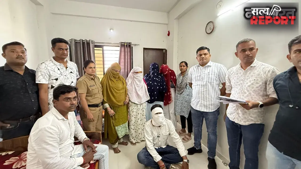 अमरावती में देह व्यापार का भंडाफोड़, सामरा नगर में पुलिस का छापा; 2 गिरफ्तार, 3 महिलाओं को कराया मुक्त