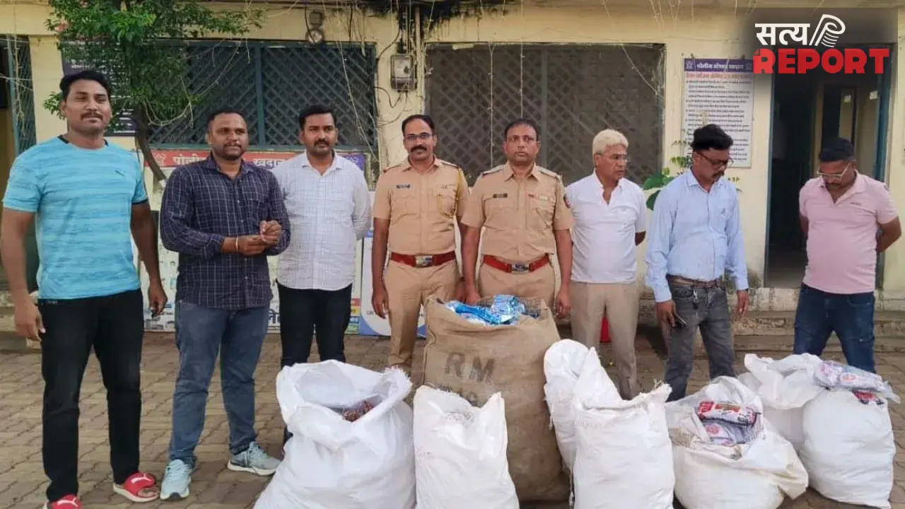 अकोला में पुलिस की बड़ी कार्रवाई, सिंधी कैंप से ढाई लाख रुपये का प्रतिबंधित गुटखा जब्त