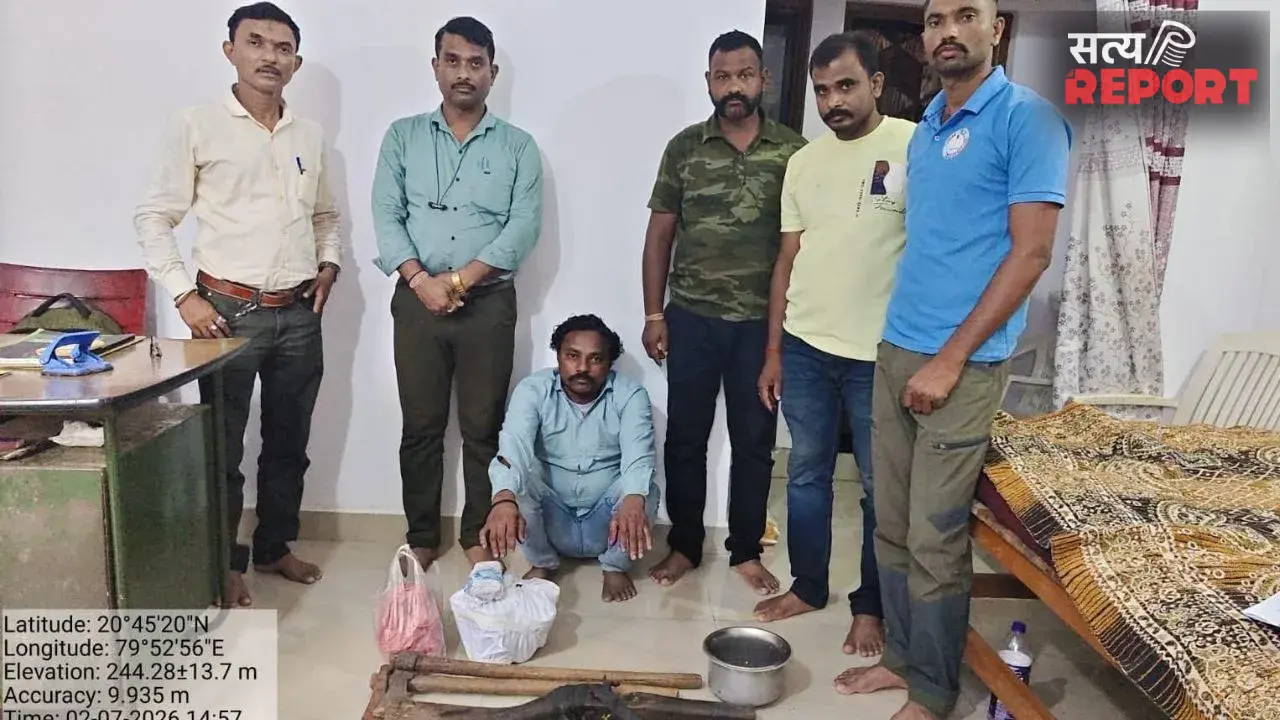 Bhandara News: लाखांदुर में वन्यजीव तस्करी पर कार्रवाई, पैंगोलिन के शल्क और चीतल का मांस जब्त