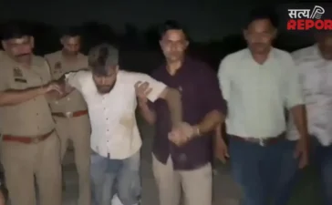 मथुरा में पुलिस एनकाउंटर, लूट के बाद हत्या करने वाले 3 बदमाश गिरफ्तार; 2 के पैर में लगी गोली मथुरा में पुलिस एनकाउंटर, लूट के बाद हत्या करने वाले 3 बदमाश गिरफ्तार; 2 के पैर में लगी गोली