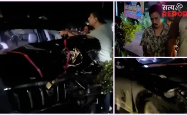 नैनीताल में शराब के नशे में धुत पर्यटकों का हंगामा, स्कॉर्पियो से तीन वाहनों को मारी टक्कर नैनीताल में शराब के नशे में धुत पर्यटकों का हंगामा, स्कॉर्पियो से तीन वाहनों को मारी टक्कर