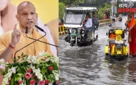 यूपी में भारी बारिश से मचा हाहाकार, CM योगी ने दिए सख्त निर्देश, 24 घंटे में मुआवजा देने को कहा