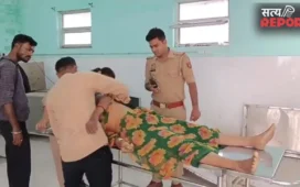 मथुरा नरहौली पुल पर भीषण हादसा; ट्रक-बस समेत चार वाहन टकराए; एक की मौत, सात घायल