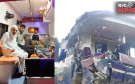 Agra Bus Accident: आगरा-लखनऊ एक्सप्रेसवे पर बड़ा हादसा; चालक को झपकी आने से खाई में उतरी वोल्वो बस, 6 घायल