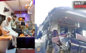 Agra Bus Accident: आगरा-लखनऊ एक्सप्रेसवे पर बड़ा हादसा; चालक को झपकी आने से खाई में उतरी वोल्वो बस, 6 घायल