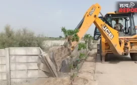 मथुरा में 254 एकड़ अवैध कॉलोनी पर चला बुलडोजर, एमवीडीए की बड़ी कार्रवाई से भूमाफियाओं में मचा हड़कंप