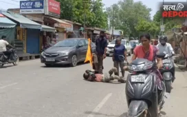 आस्था की अद्भुत मिसाल: मन्नत पूरी होने पर धार्मिक यात्रा पर निकले सुरेश कुमार; 24 दिन से जारी है लोट परिक्रमा