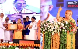 फतेहपुर में गरजे सीएम योगी आदित्यनाथ, बोले- छात्रों के भविष्य से खिलवाड़ करने वालों की संपत्ति होगी जब्त