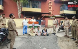 वाराणसी में कांग्रेस नेता अनुराधा यादव पहले नजरबंद; फिर हिरासत में, विरोध में कार्यकर्ताओं ने की नारेबाजी
