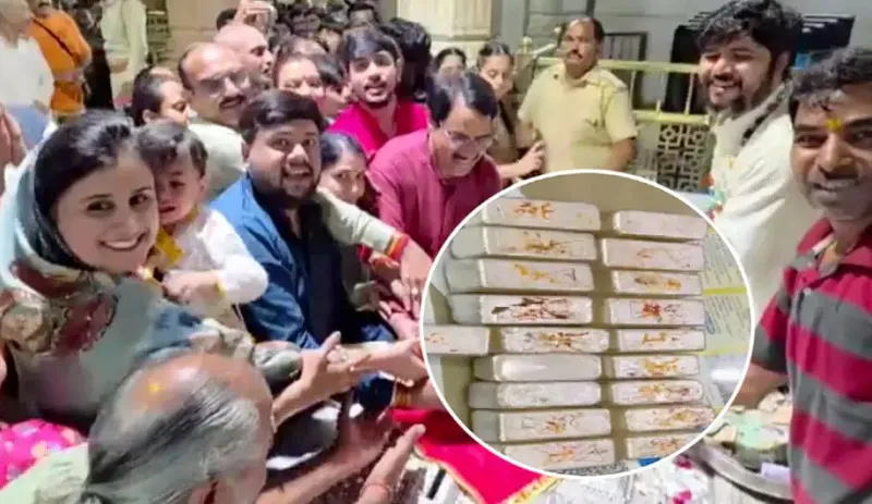 20 लाख की 19 चांदी की सिल्लियां और सोने की बांसुरी… सांवरिया सेठ के दरबार में उमड़ी ऐसी श्रद्धा, हर कोई रह गया नतमस्तक.. 20 लाख की 19 चांदी की सिल्लियां और सोने की बांसुरी… सांवरिया सेठ के दरबार में उमड़ी ऐसी श्रद्धा, हर कोई रह गया नतमस्तक..