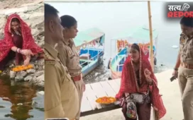 श्रीकृष्ण को पति मानने वाली महिला ने जलसमाधि का किया प्रयास, ब्रज को मांस-मदिरा मुक्त करने की उठाई मांग