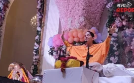 ‘जेल में प्रकटे कृष्ण कन्हैया’ के मंगलगान से गूंजा पंडाल, जया किशोरी ने दिया धर्म और भक्ति का संदेश