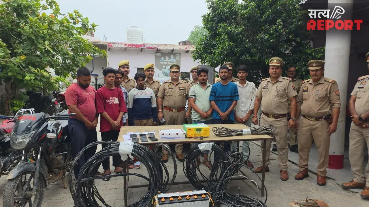 बलदेव पुलिस की बड़ी कार्रवाई; 84 कोसीय परिक्रमा मार्ग से 7 बदमाश गिरफ्तार, लाखों के चोरी के सामान बरामद