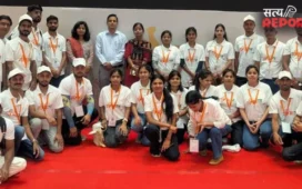 MY Bharat सम्मेलन में प्रयागराज की युवा शक्ति का दमदार प्रदर्शन, केंद्रीय मंत्री मनसुख मांडविया को सौंपे सुझाव