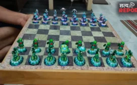 गुलाबी मीनाकारी से चमकी काशी की पहचान, लाखों के चेस सेट की विदेशों में जबरदस्त डिमांड