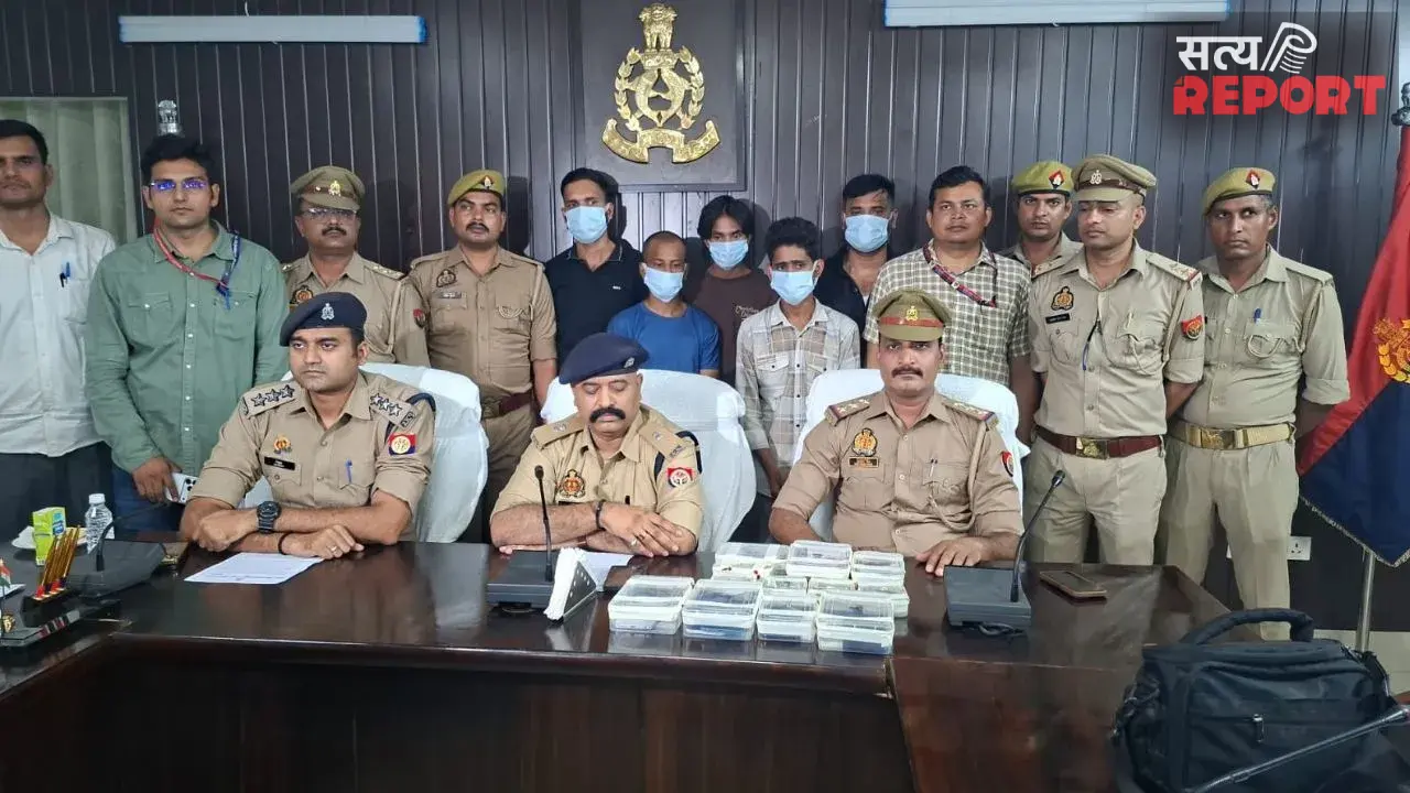 वाराणसी पुलिस का बड़ा एक्शन: 12.50 लाख की इंश्योरेंस साइबर ठगी करने वाले अंतरराज्यीय गिरोह के 5 आरोपी गिरफ्तार