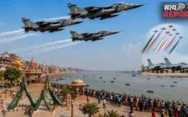 Varanasi Air Show: नमो घाट पर अक्टूबर में वायुसेना का भव्य एयर शो, तीन जैगुआर विमानों ने शुरू की हवाई रिहर्सल