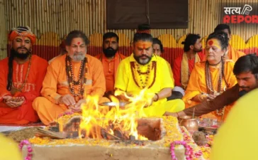 चित्रगुप्त पीठ पर सैकड़ों संतों ने किया महायज्ञ, मथुरा में कारसेवा के बीच पहुंची गुलाबी पत्थरों की पहली खेप चित्रगुप्त पीठ पर सैकड़ों संतों ने किया महायज्ञ, मथुरा में कारसेवा के बीच पहुंची गुलाबी पत्थरों की पहली खेप