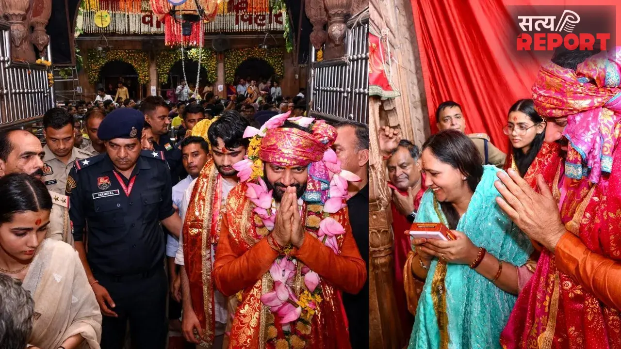 सावन में वृंदावन पहुंचे हरियाणा के सीएम नायब सिंह सैनी, परिवार संग ठाकुर बांके बिहारी के किए दर्शन