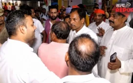 Agra: सपा प्रदेश अध्यक्ष के कार्यक्रम में हंगामा; मुलाकात को लेकर आपस भिड़े कार्यकर्ता, भाजपा पर साधा निशाना