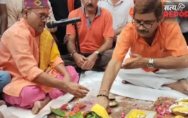दालमंडी में भूमि पूजन के साथ शुरू हुआ सड़क चौड़ीकरण कार्य, 221 करोड़ की लागत से 650 मीटर सड़क होगी चौड़ी