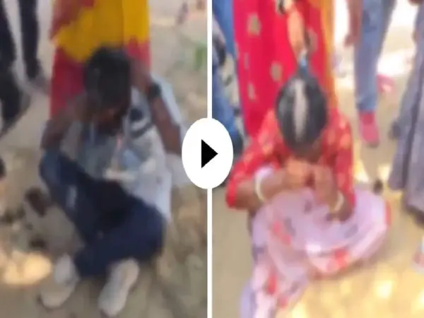 जोधपुर में प्रेमी जोड़े को सरेआम दी गई सजा, बाल काटकर किया अपमान; वीडियो वायरल. जोधपुर में प्रेमी जोड़े को सरेआम दी गई सजा, बाल काटकर किया अपमान; वीडियो वायरल.