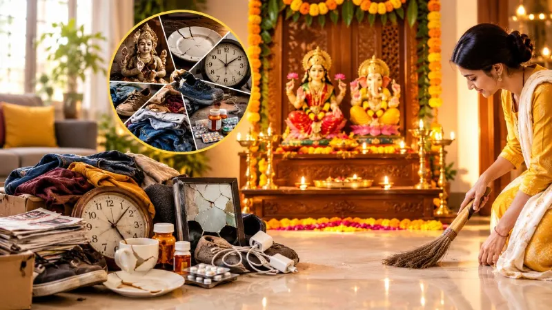 दिवाली की सफाई में न करें ये 7 गलतियां! मां लक्ष्मी के स्वागत से पहले घर से बाहर करें ये बेकार चीजें, जानें क्या रखें ध्यान दिवाली की सफाई में न करें ये 7 गलतियां! मां लक्ष्मी के स्वागत से पहले घर से बाहर करें ये बेकार चीजें, जानें क्या रखें ध्यान