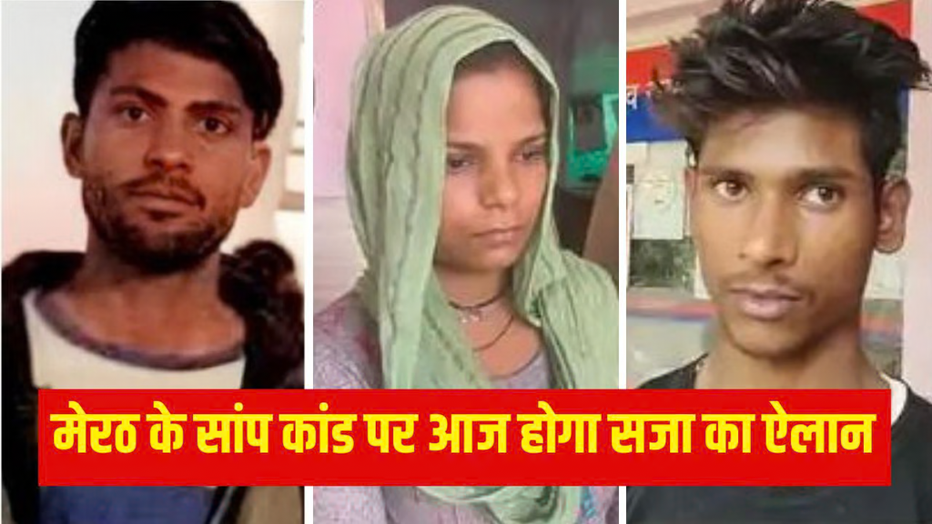 मेरठ: ‘सांप कांड’ में आज सजा पर फैसला, पत्नी रविता और प्रेमी अमरदीप को क्या मिलेगी सजा?! मेरठ: ‘सांप कांड’ में आज सजा पर फैसला, पत्नी रविता और प्रेमी अमरदीप को क्या मिलेगी सजा?!
