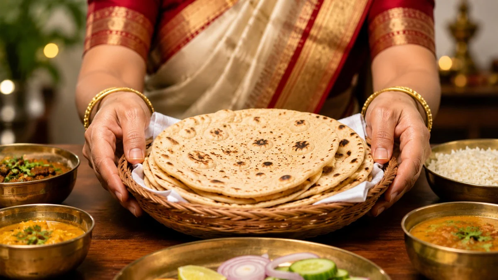 धर्म: थाली में 3 रोटियां परोसने से जुड़ी है यह मान्यता, जानें भोजन करने के 5 पारंपरिक वास्तु नियम. धर्म: थाली में 3 रोटियां परोसने से जुड़ी है यह मान्यता, जानें भोजन करने के 5 पारंपरिक वास्तु नियम.