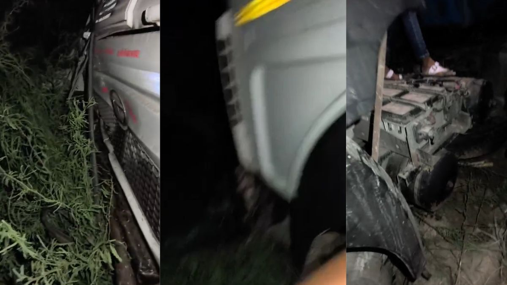 कच्छ: खावड़ा सोलर पार्क के रास्ते पर भीषण सड़क हादसा, बोलेरो और ट्रेलर की टक्कर में 7 लोगों की मौत. कच्छ: खावड़ा सोलर पार्क के रास्ते पर भीषण सड़क हादसा, बोलेरो और ट्रेलर की टक्कर में 7 लोगों की मौत.
