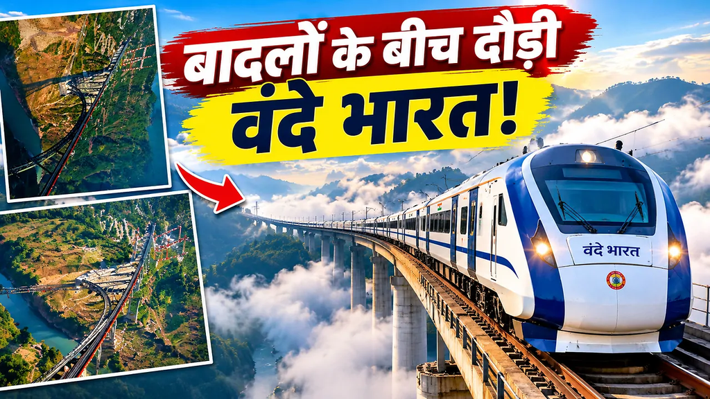 बादलों के बीच चिनाब ‘ब्रिज; से गुजरी वंदे भारत, अद्भुत नजारे ने जीता लोगों का दिल; पीएम मोदी ने भी की तारीफ बादलों के बीच चिनाब ‘ब्रिज; से गुजरी वंदे भारत, अद्भुत नजारे ने जीता लोगों का दिल; पीएम मोदी ने भी की तारीफ